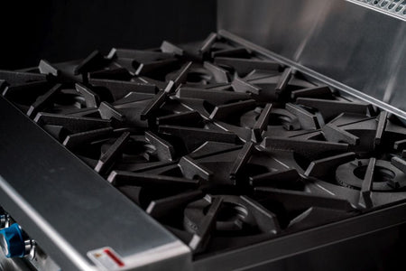 CookRite Freestanding Gas Cooktop 6 Burners Stove with Stand AT80G6B - F - Commercial Kitchen Appliances