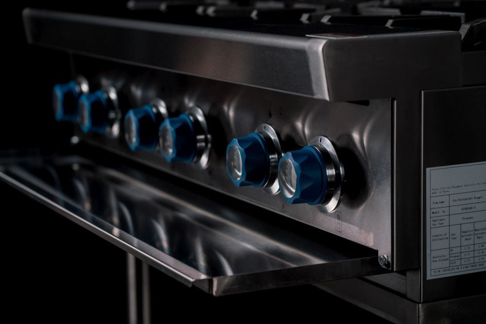 CookRite Freestanding Gas Cooktop 6 Burners Stove with Stand AT80G6B - F - Commercial Kitchen Appliances