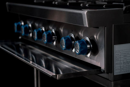 CookRite Freestanding Gas Cooktop 6 Burners Stove with Stand AT80G6B - F - Commercial Kitchen Appliances