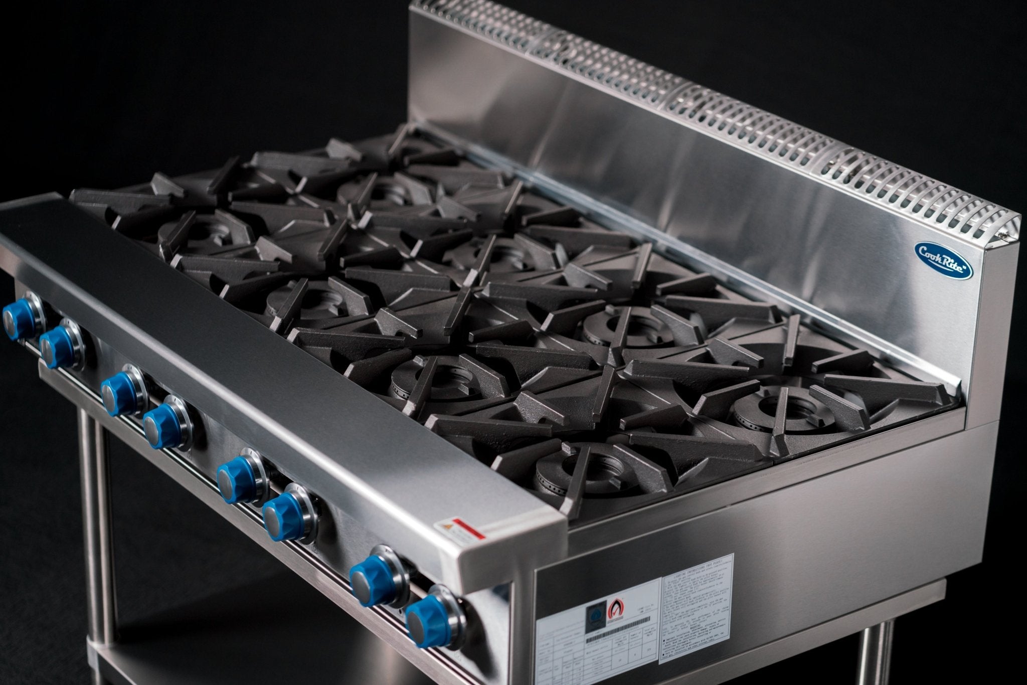 CookRite Freestanding Gas Cooktop 8 Burners Stove with Stand AT80G8B - F - Commercial Kitchen Appliances