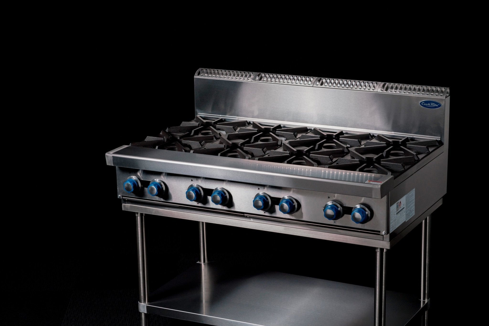CookRite Freestanding Gas Cooktop 8 Burners Stove with Stand AT80G8B - F - Commercial Kitchen Appliances