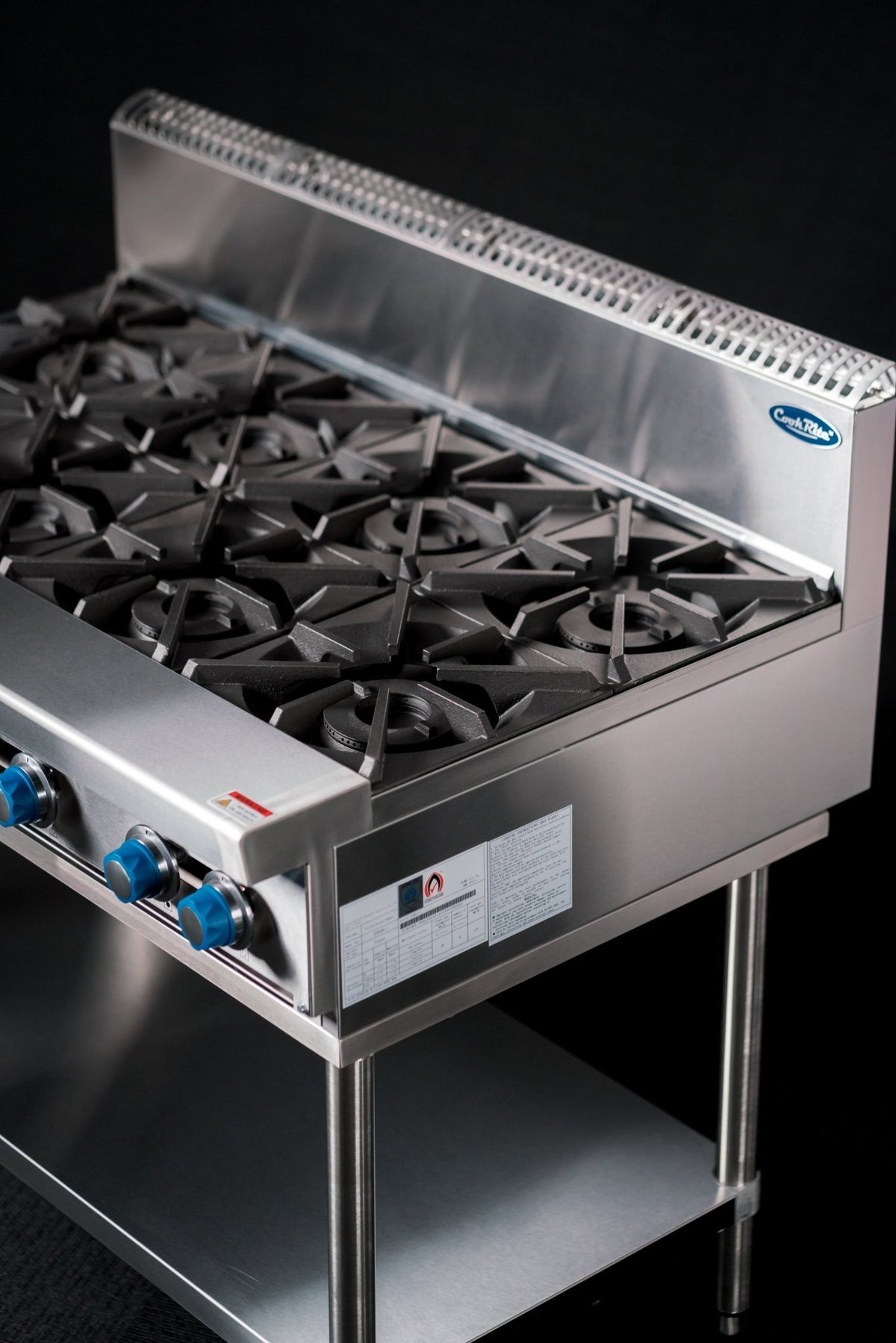 CookRite Freestanding Gas Cooktop 8 Burners Stove with Stand AT80G8B - F - Commercial Kitchen Appliances