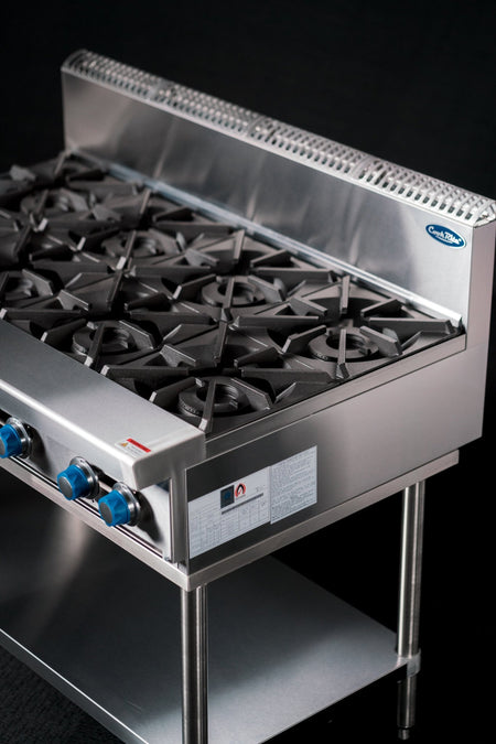 CookRite Freestanding Gas Cooktop 8 Burners Stove with Stand AT80G8B - F - Commercial Kitchen Appliances