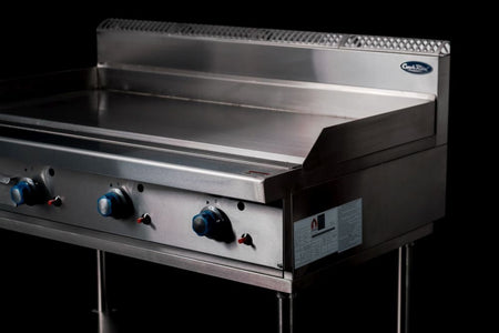 CookRite Freestanding Gas Griddle 1200mm Hotplate with Stand AT80G12G - F - Commercial Kitchen Appliances