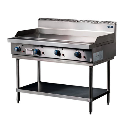 CookRite Freestanding Gas Griddle 1200mm Hotplate with Stand AT80G12G - F - Commercial Kitchen Appliances