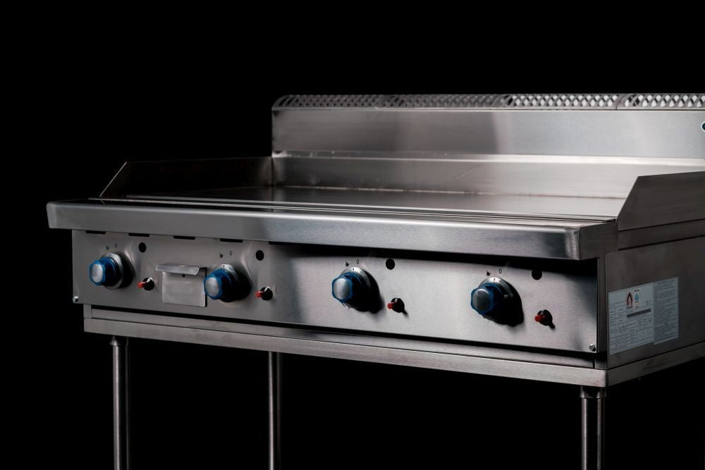CookRite Freestanding Gas Griddle 1200mm Hotplate with Stand AT80G12G - F - Commercial Kitchen Appliances