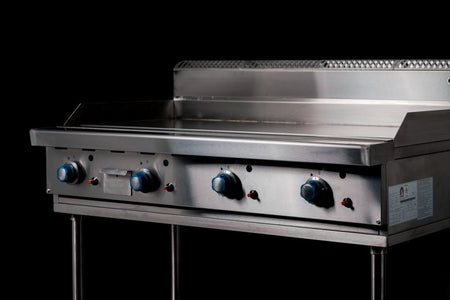 CookRite Freestanding Gas Griddle 1200mm Hotplate with Stand AT80G12G - F - Commercial Kitchen Appliances