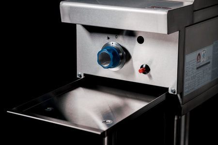 CookRite Freestanding Gas Griddle 300mm Hotplate with Stand LPG AT80G3G - F - LPG - Commercial Kitchen Appliances