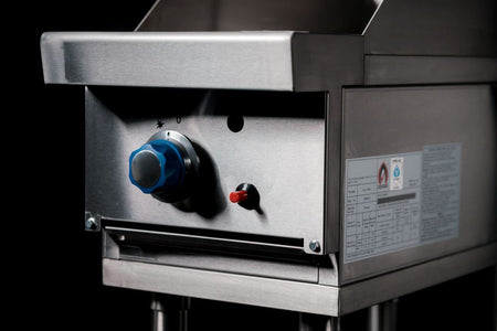 CookRite Freestanding Gas Griddle 300mm Hotplate with Stand LPG AT80G3G - F - LPG - Commercial Kitchen Appliances