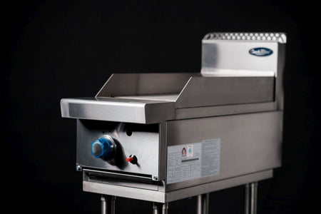 CookRite Freestanding Gas Griddle 300mm Hotplate with Stand LPG AT80G3G - F - LPG - Commercial Kitchen Appliances
