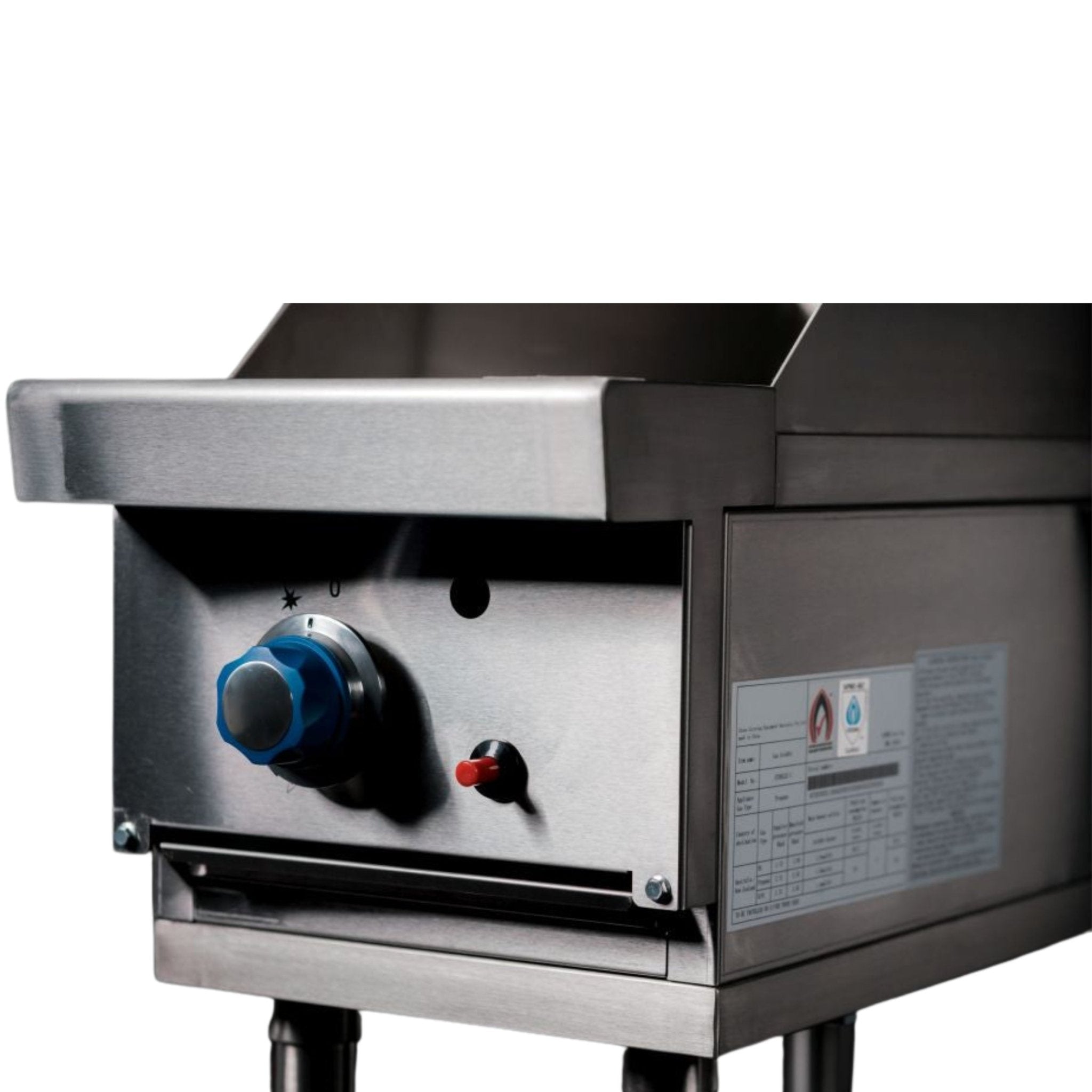 CookRite Freestanding Gas Griddle 300mm Hotplate with Stand NG AT80G3G - F - NG - Commercial Kitchen Appliances