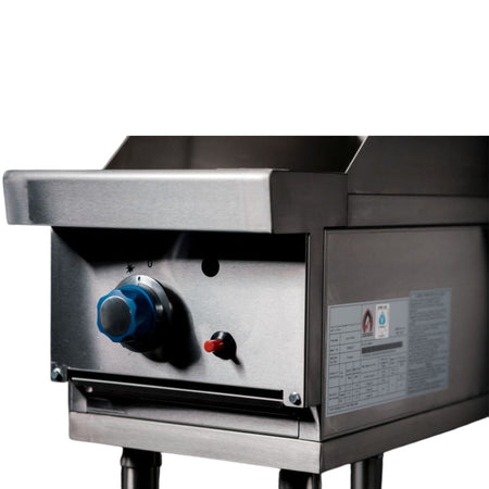 CookRite Freestanding Gas Griddle 300mm Hotplate with Stand NG AT80G3G - F - NG - Commercial Kitchen Appliances