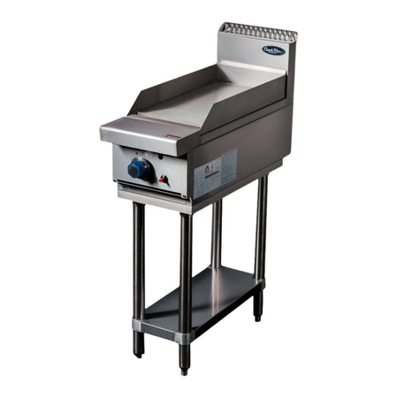 CookRite Freestanding Gas Griddle 300mm Hotplate with Stand NG AT80G3G - F - NG - Commercial Kitchen Appliances
