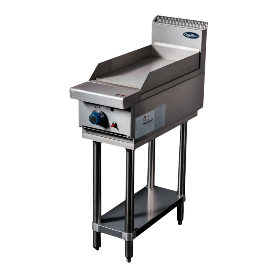 CookRite Freestanding Gas Griddle 300mm Hotplate with Stand NG AT80G3G - F - NG - Commercial Kitchen Appliances