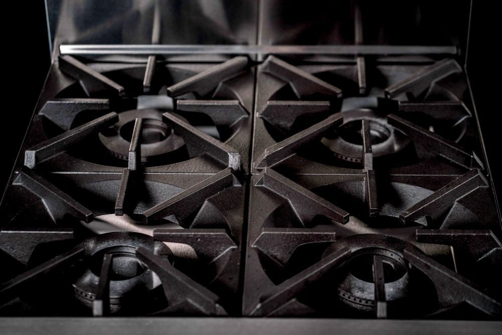 CookRite Freestanding Gas Stove 4 Burners Cooktop With Oven AT80G4B - O - Commercial Kitchen Appliances