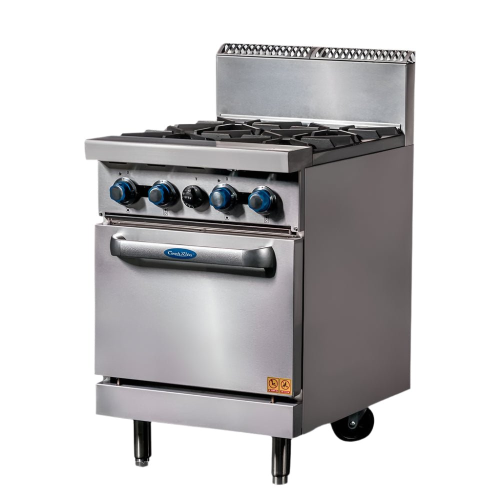CookRite Freestanding Gas Stove 4 Burners Cooktop With Oven AT80G4B-O ...
