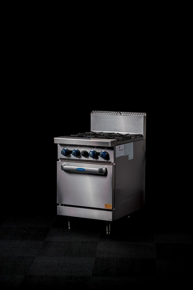 CookRite Freestanding Gas Stove 6 Burners Cooktop With Oven AT80G6B - O - Commercial Kitchen Appliances