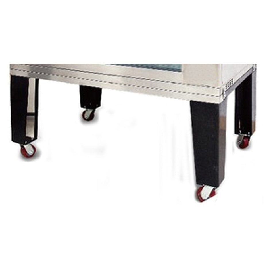 Baker Max 1-deck oven castor legs set — stainless steel stand
