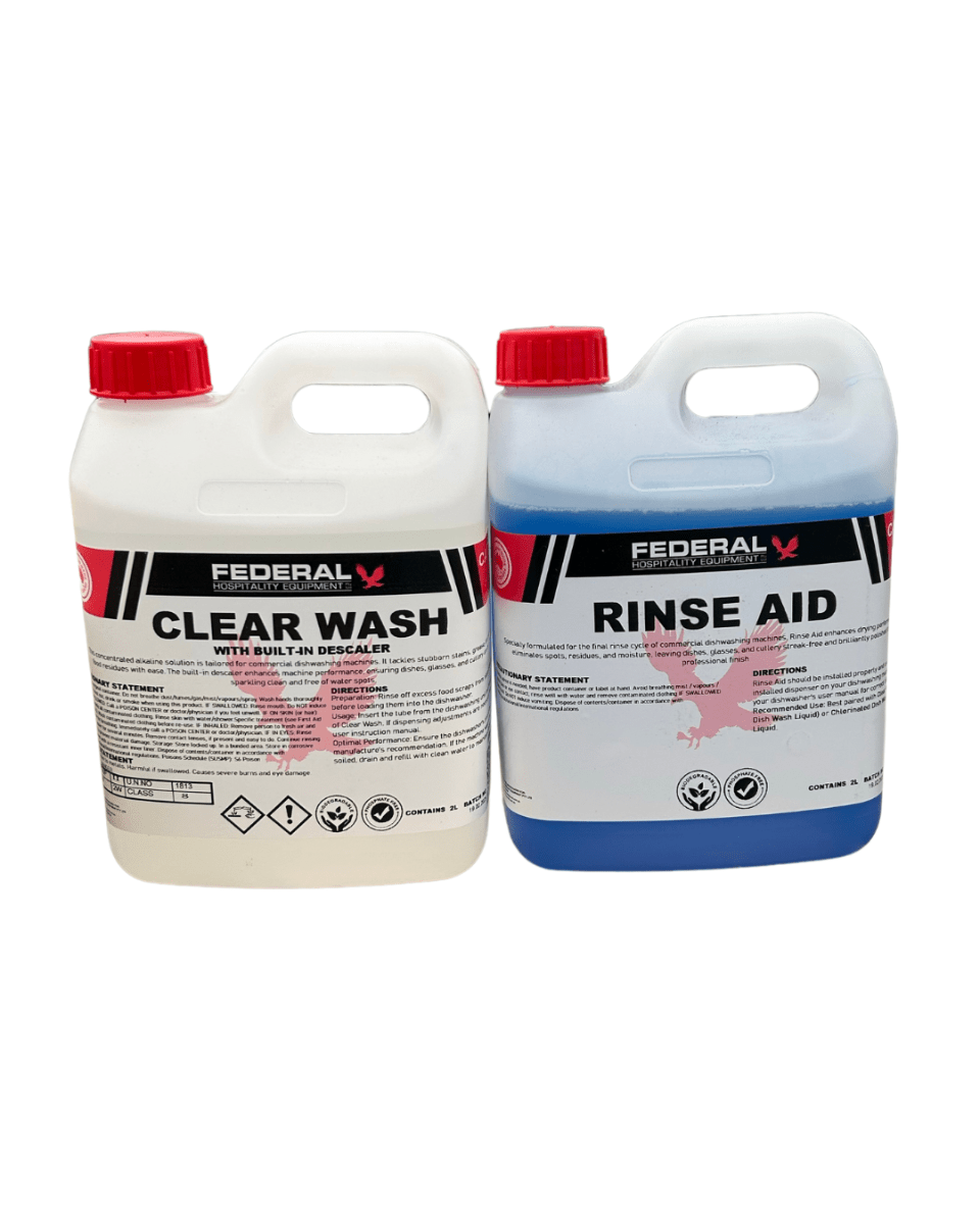 DISHWASHER PACK (Clear Wash 2L + Rinse Aid 2L) - DH - PACK - Commercial Kitchen Appliances
