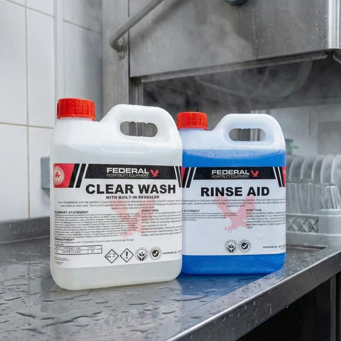 DISHWASHER PACK (Clear Wash 2L + Rinse Aid 2L) - DH - PACK - Commercial Kitchen Appliances
