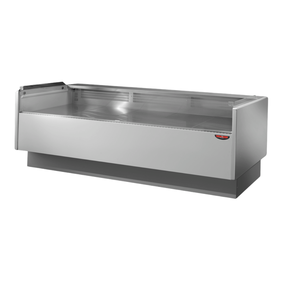 Tecnodom Serie MR80 Black 2480mm Self - serving Deli Display with Storage and Castors - TDMR - 0825SELF - Commercial Kitchen Appliances