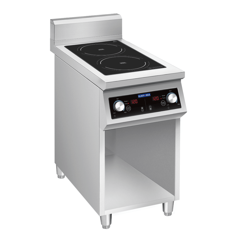 ElectMAX 700 Series Induction 2 - Burner Cooker with Splashback EIC7 - 400P - Commercial Kitchen Appliances