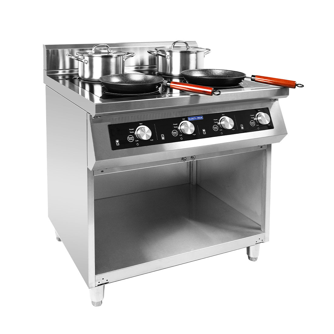 ElectMAX 700 Series Induction 4 - Burner Cooker with Splashback EIC7 - 800P - Commercial Kitchen Appliances