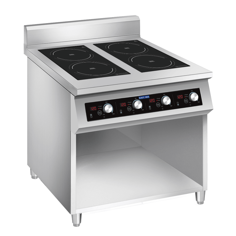 ElectMAX 700 Series Induction 4 - Burner Cooker with Splashback EIC7 - 800P - Commercial Kitchen Appliances