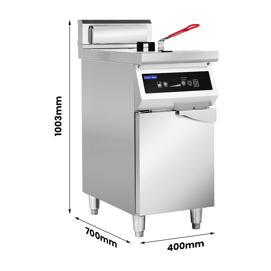ElectMAX 700 Series Induction Single Fryer with Splashback IFS7 - 30L - Commercial Kitchen Appliances