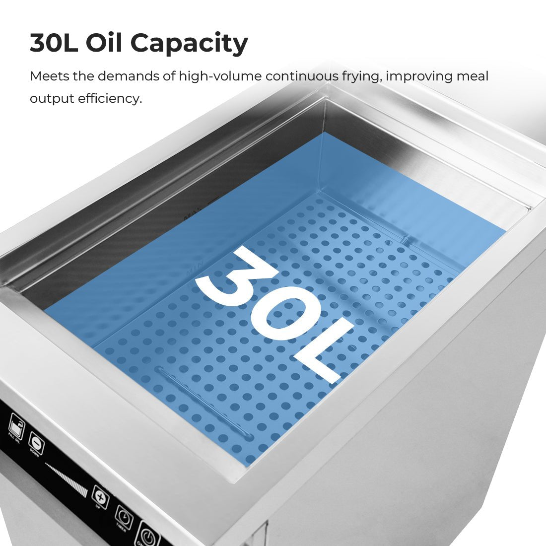 ElectMAX 700 Series Induction Single Fryer with Splashback IFS7 - 30L - Commercial Kitchen Appliances