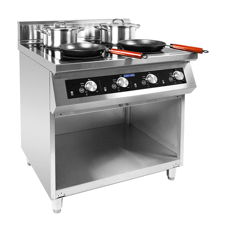 ElectMax 900 Series Induction 4 Buner Cooker with Splashback EIC9 - 800P - Commercial Kitchen Appliances