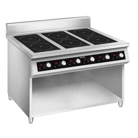 ElectMax 900 Series Induction 6 Buner Cooker with Splashback EIC9 - 1200P - Commercial Kitchen Appliances