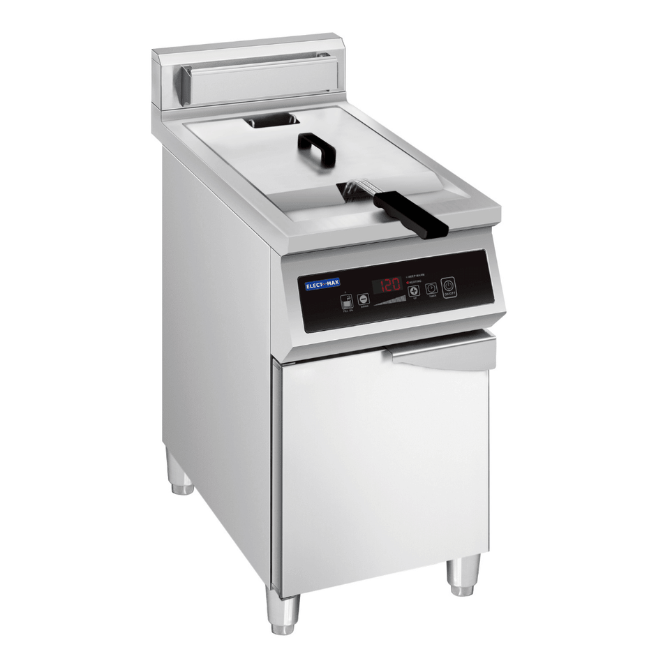 ElectMax 900 Series Induction Single Fryer with Splashback IFS10 - 30L - Commercial Kitchen Appliances