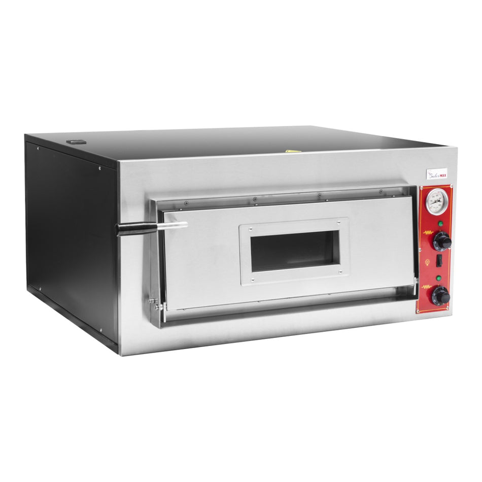 Bakermax EP - 2 - 1E - Black Panther Pizza Deck Oven - Commercial Kitchen Appliances
