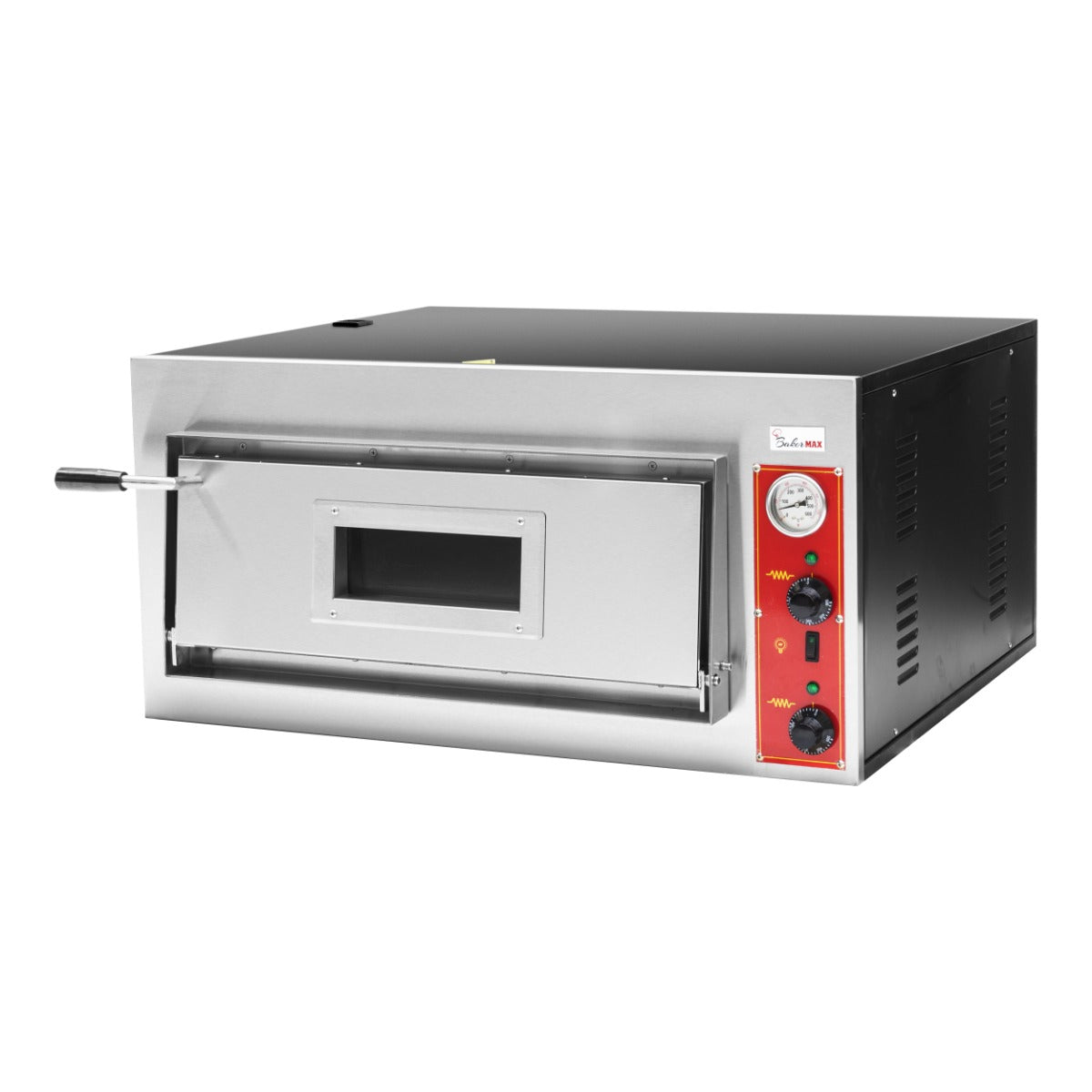 Bakermax EP - 2 - 1E - Black Panther Pizza Deck Oven - Commercial Kitchen Appliances
