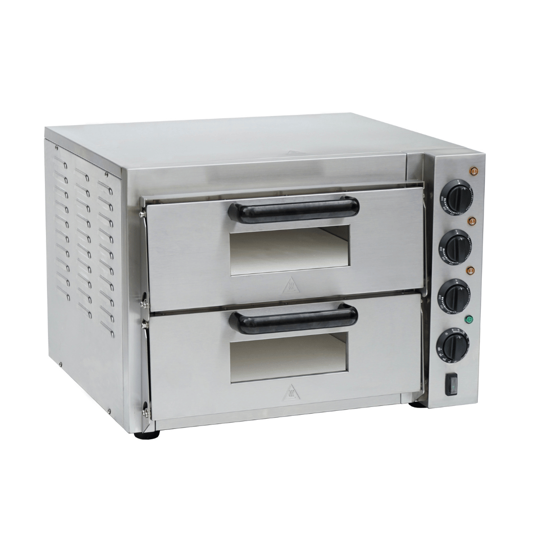 BakerMax Compact Countertop Double Deck Electric Pizza Oven EP - 2T/15 - Commercial Kitchen Appliances