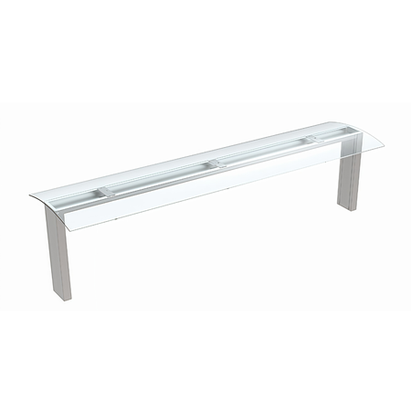 TGL-6G - Thermaster Top Glass Sneeze Guard with LED Lighting TGL-6G
