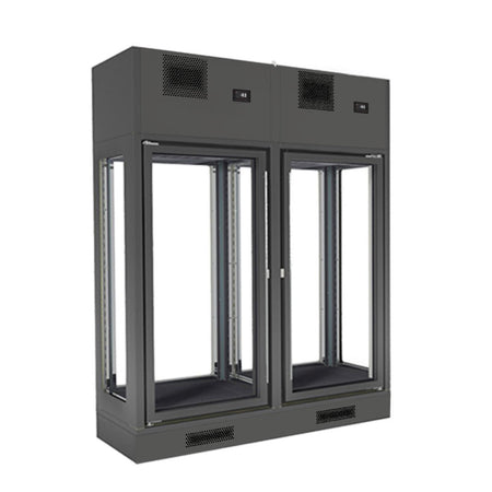 Fagor Dual Zone 2 Doors Black Central Wine Cellar FWC - 2302 - 2CB - Commercial Kitchen Appliances