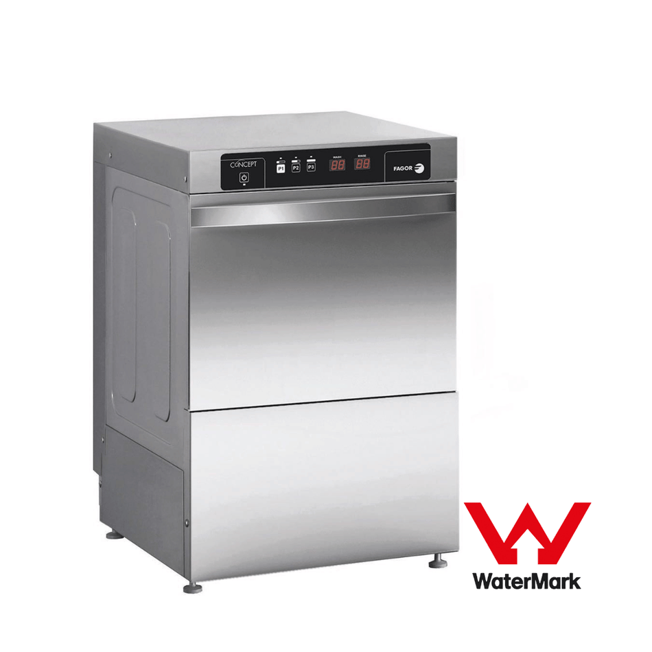 Fagor Evo - Concept Glass Washer With Drain Pump And Detergent & Rinse Dispenser Cold Rinse CO - 402BDD - Commercial Kitchen Appliances