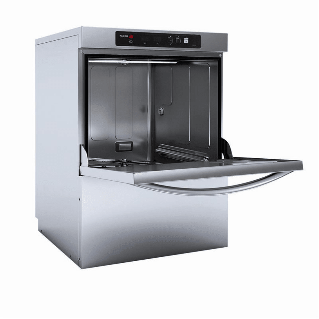 Fagor CO-502BDD undercounter commercial dishwasher with drain pump — front view