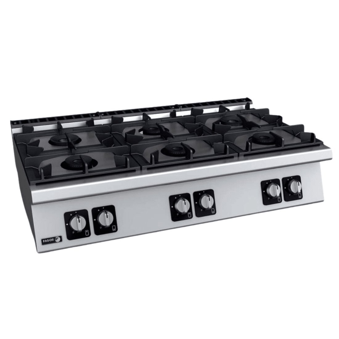 Fagor Kore 700 Series Bench Top 6 Gas Burners C - G760H - Commercial Kitchen Appliances
