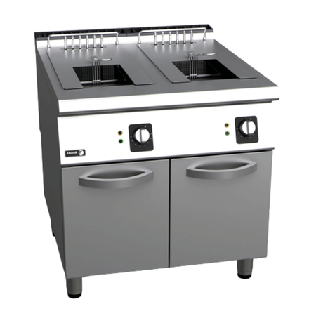 Fagor Kore 900 Electric Fryer With 2X15L Tank And 2 Baskets F - E9215 - Commercial Kitchen Appliances