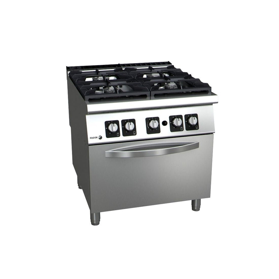 Fagor Kore 900 Series Gas 4 Burner With Gas Oven C - G941H - Commercial Kitchen Appliances