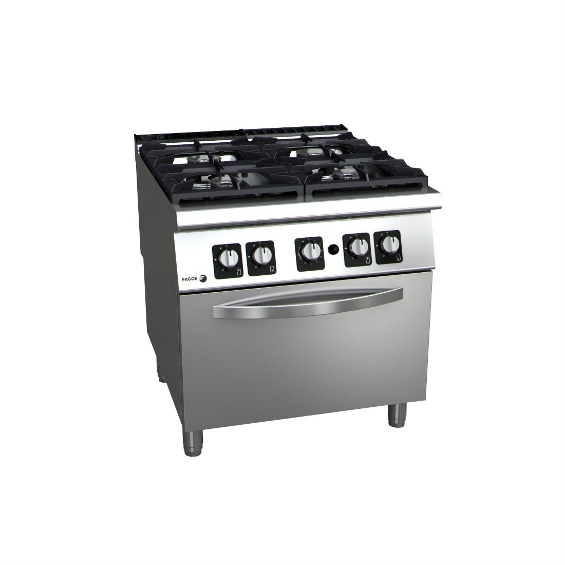 Fagor Kore 900 Series Natural Gas 4 Burner With Gas Oven C - G941 - Commercial Kitchen Appliances