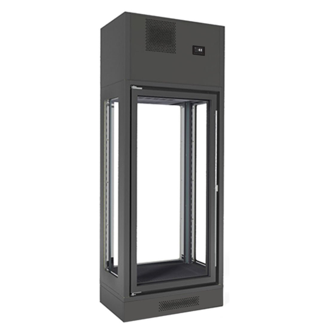 Fagor Single Zone 1 Door Black Wall - Mounted Wine Cellar FWC - 2601 - 1WB - Commercial Kitchen Appliances