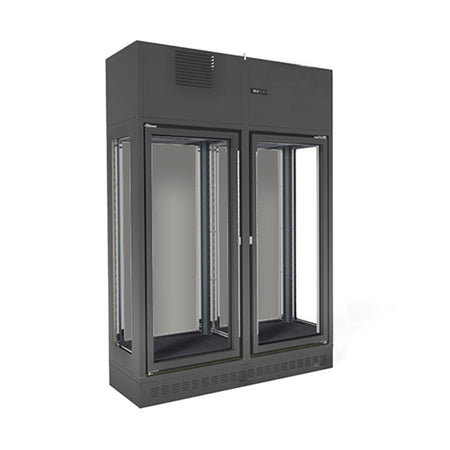 Fagor Single Zone 2 Doors Black Wall - Mounted Wine Cellar FWC - 2602 - 1WB - Commercial Kitchen Appliances