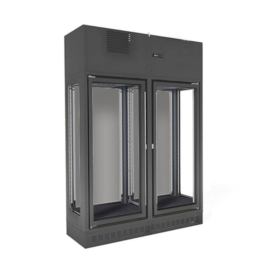 Fagor Single Zone 2 Doors Black Wall - Mounted Wine Cellar FWC - 2602 - 1WB - Commercial Kitchen Appliances