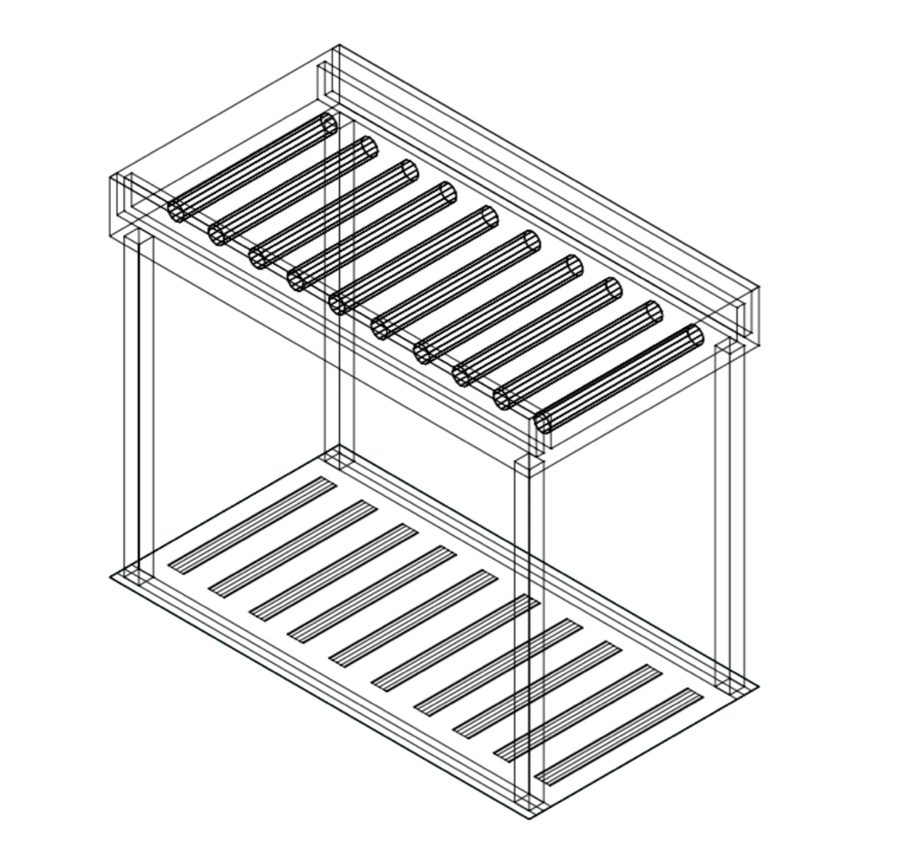Fagor Stainless Steel Rolling Table For 3 Baskets MR3C - Commercial Kitchen Appliances