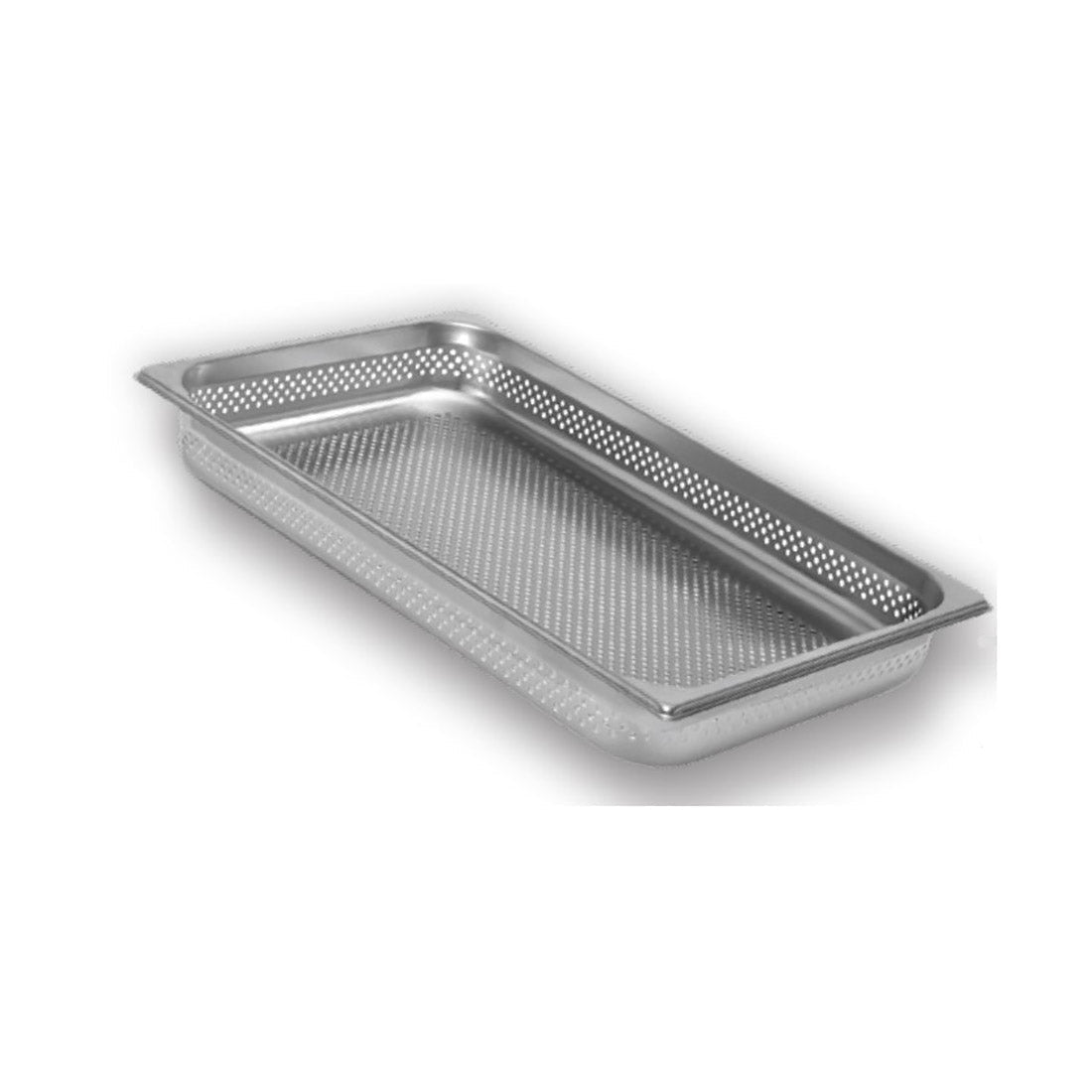 F.E.D GNP12100 perforated 1/2 GN pan 100mm — top-down view