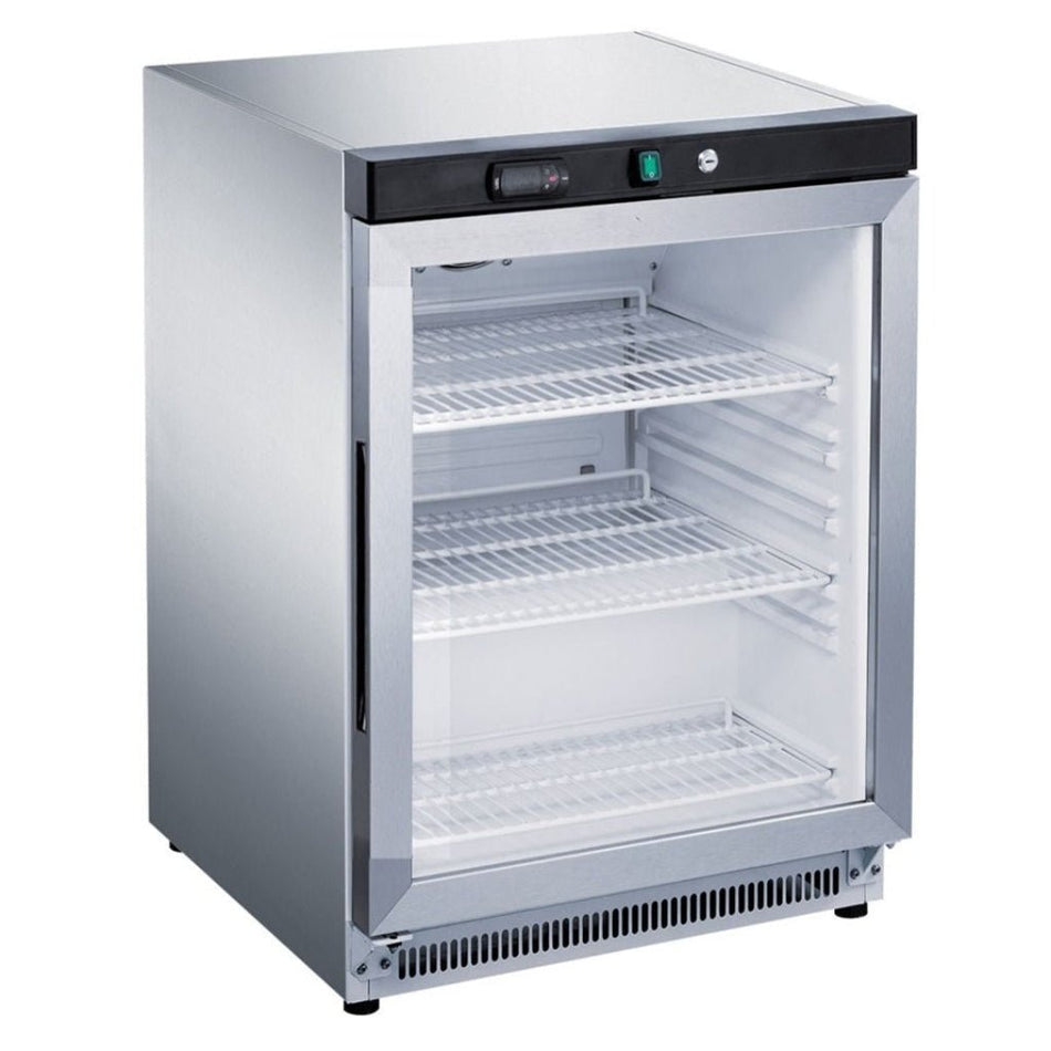 FED - X 30L Bar Cooler Glass Door Static Display Fridge XR200SG - Commercial Kitchen Appliances